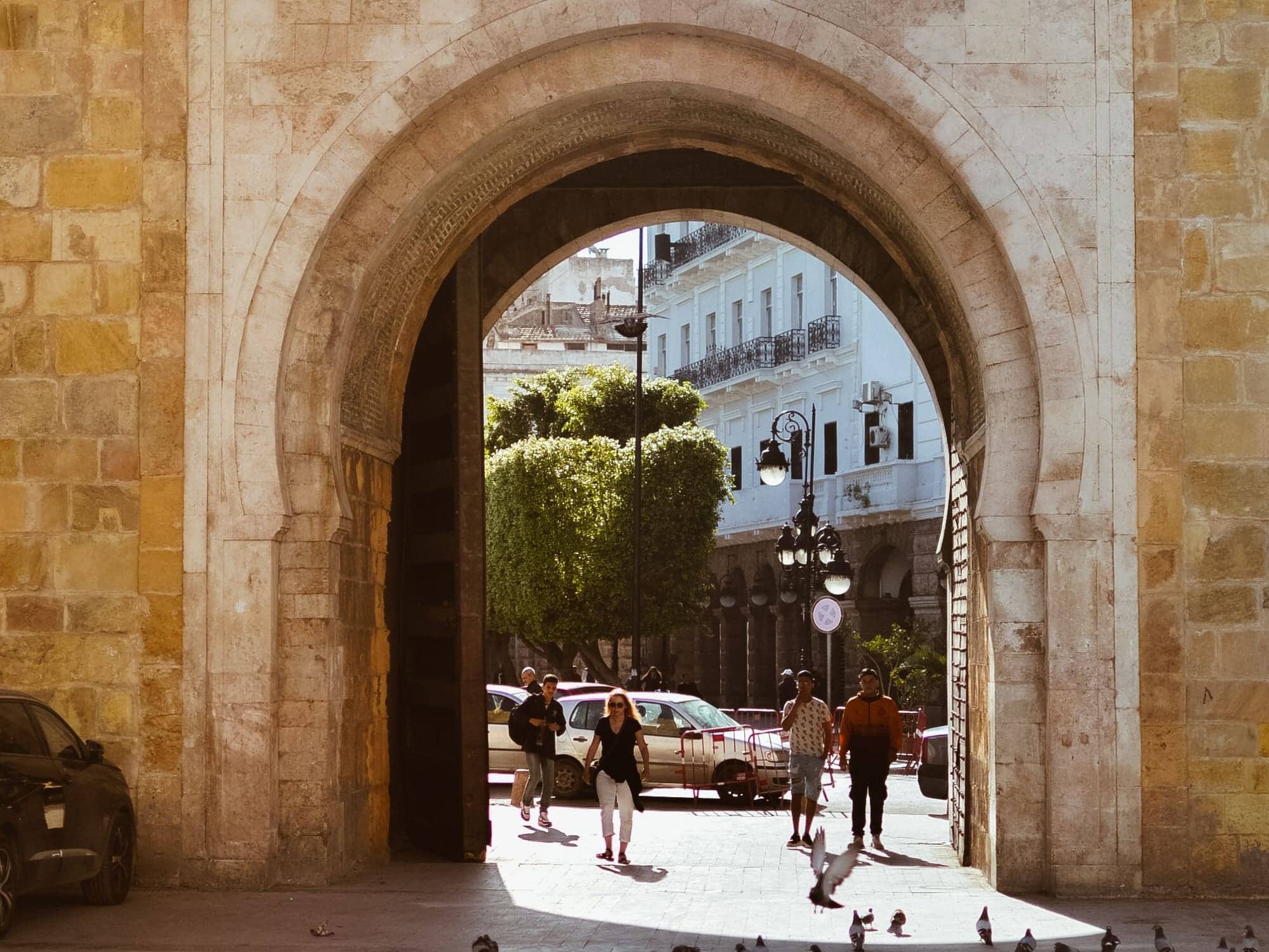 The Bab el Bhar gate of the Tunis medina