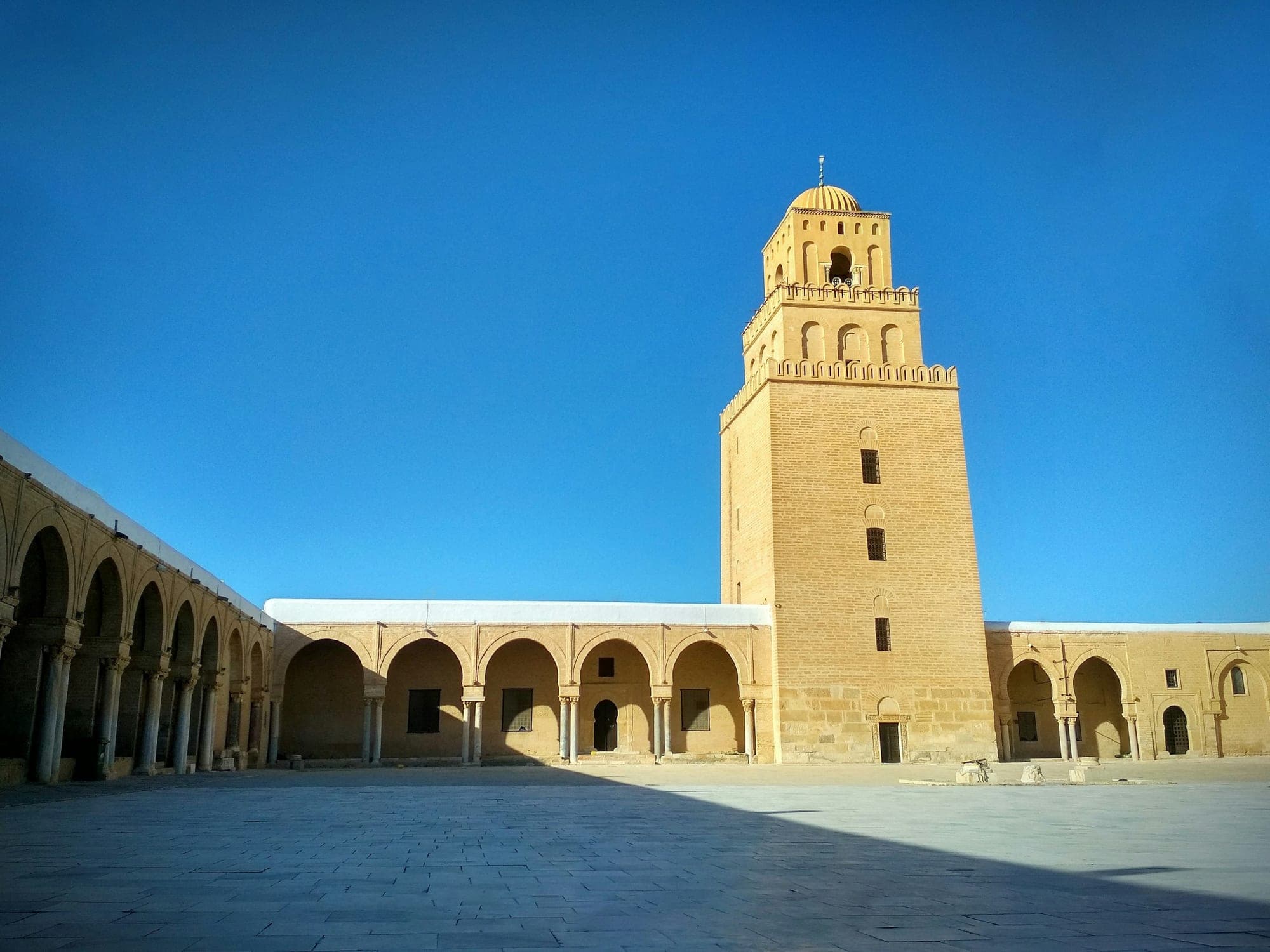 Arcaded courtyard of the Great Mosque of Kairouan