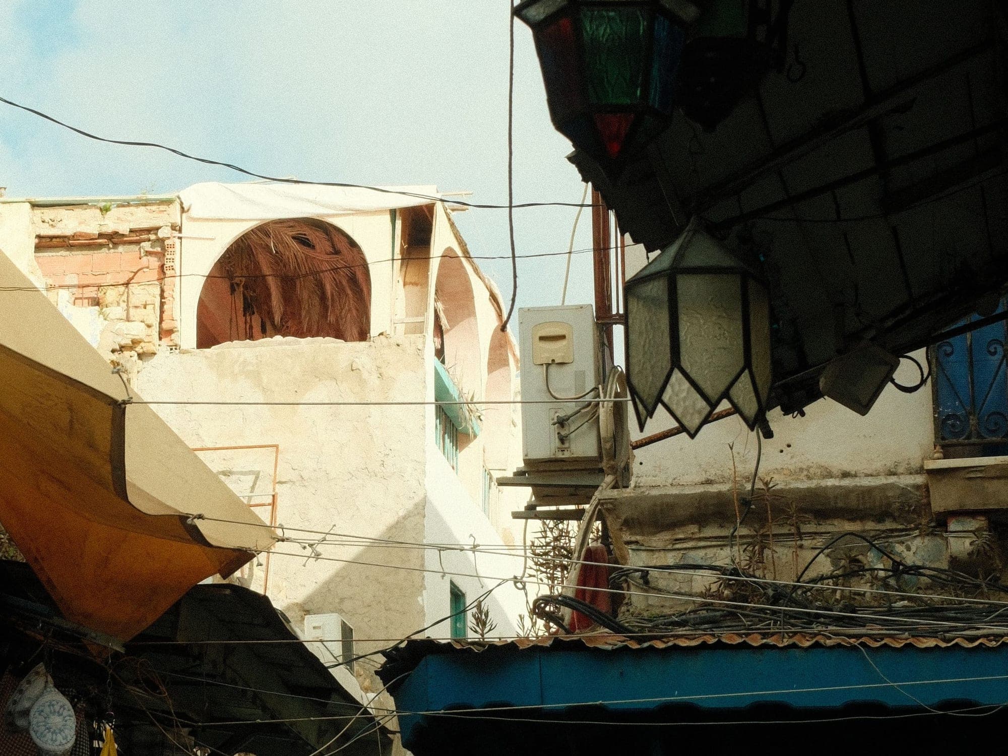 Hanging lamps in the Tunis medina souk